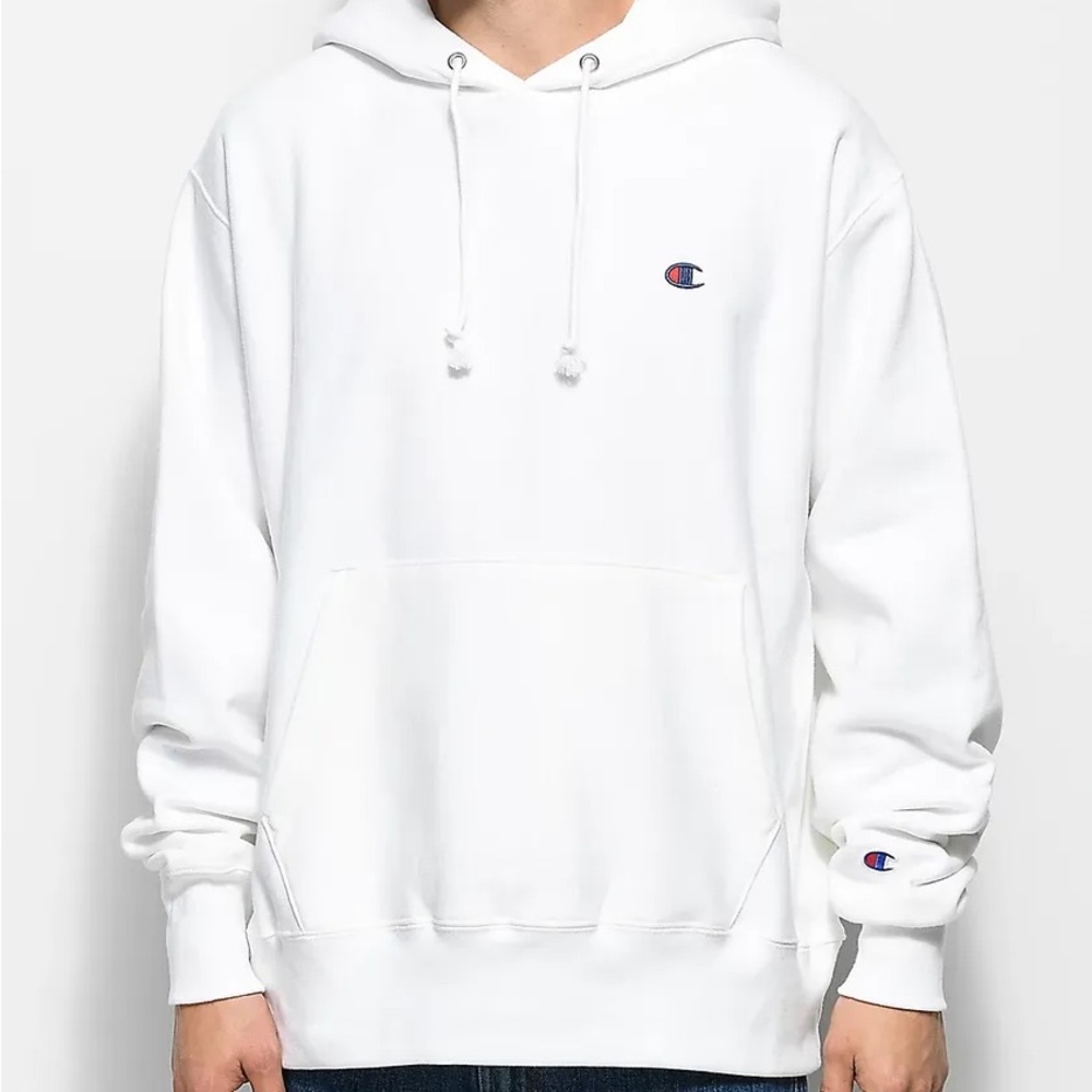 Champion white Mens large hoodie